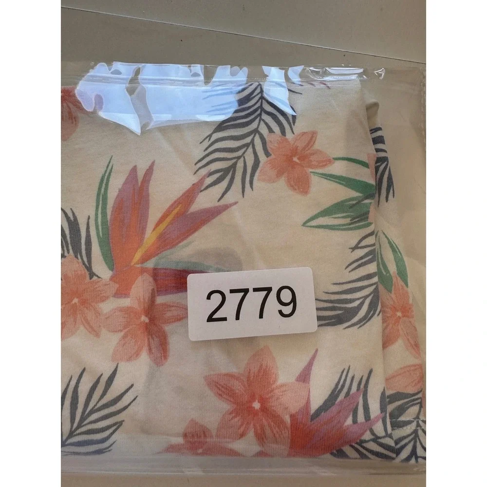 Tea Collection Kids Girls White Floral Tropical‎ Print Sleeveless Dress Size 3